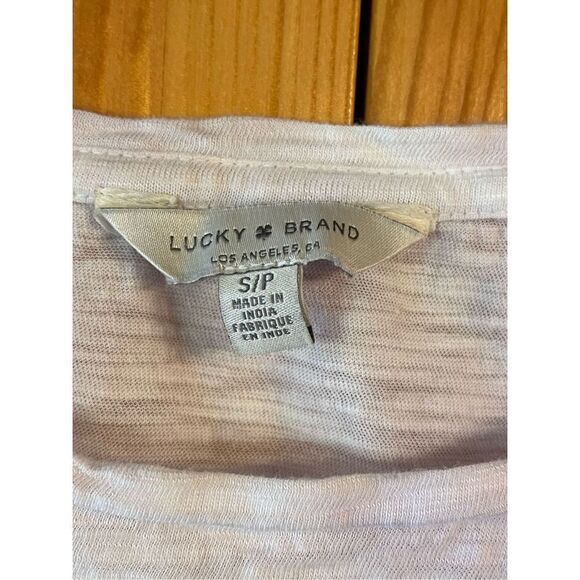Lucky Brand Pastel Tie-Dye Twist-Front T-Shirt Size Small (2759) - Picture 2 of 5